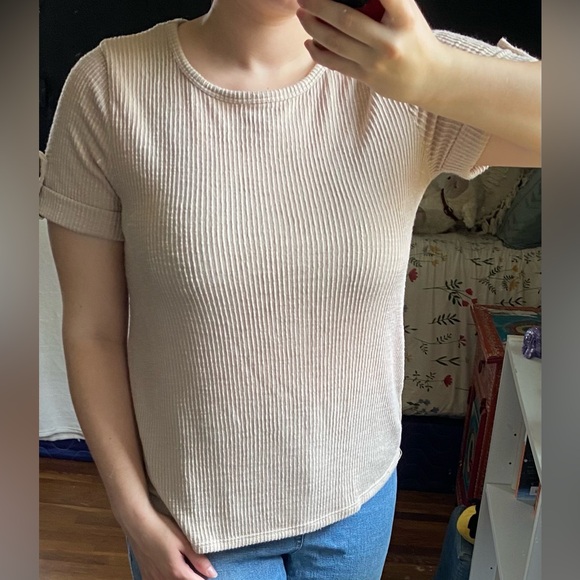 Modern Attraction tan women's top - Picture 4 of 7